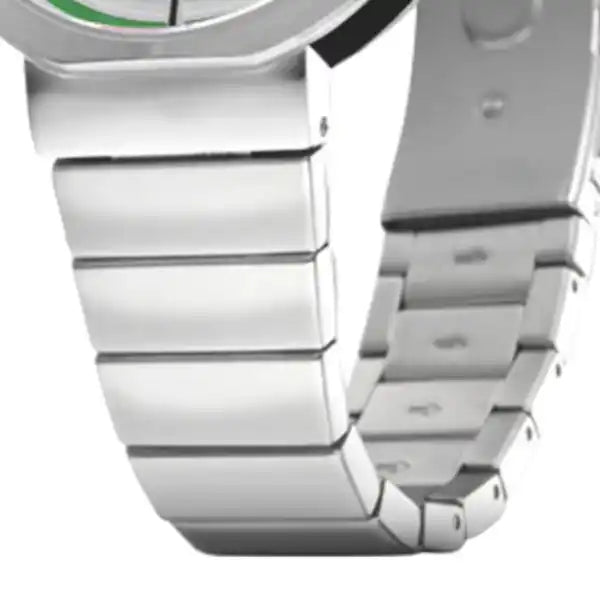 Bracciale in metallo argento.