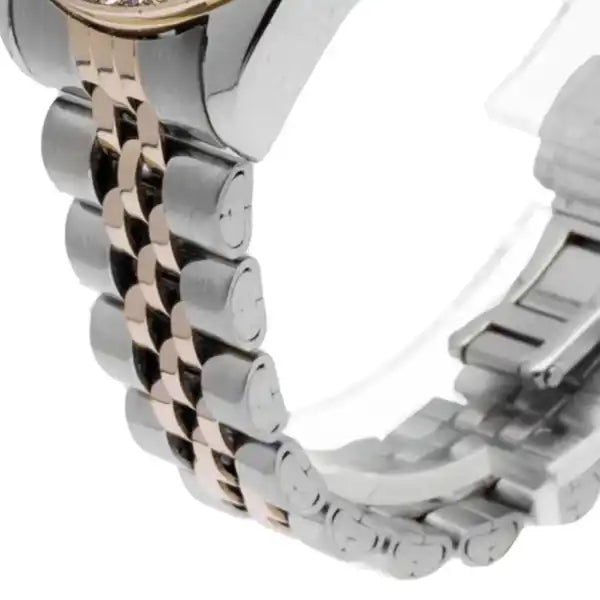 Bracciale in metallo bicolore.