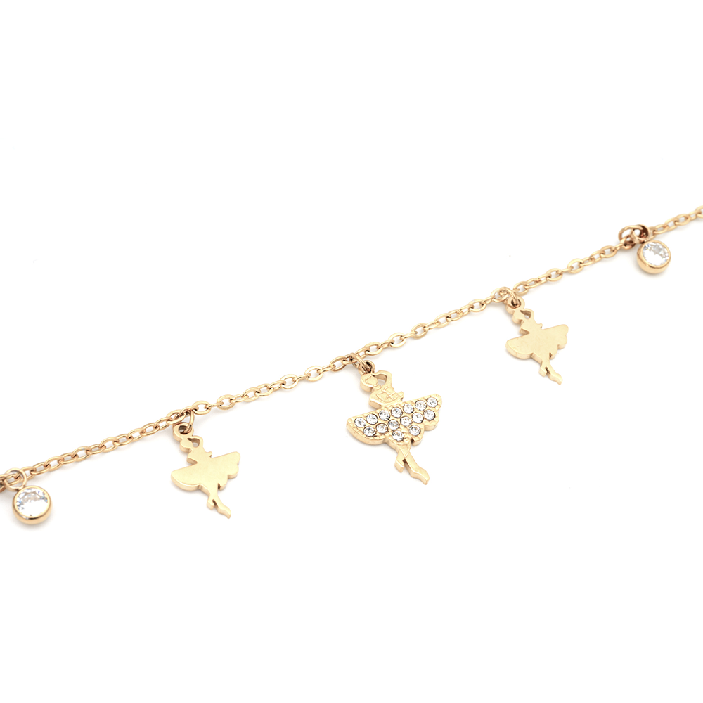 Bracciale Ballerina e Gemme Gold