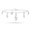 Bracciale Chiave di Violino e Gemme Silver