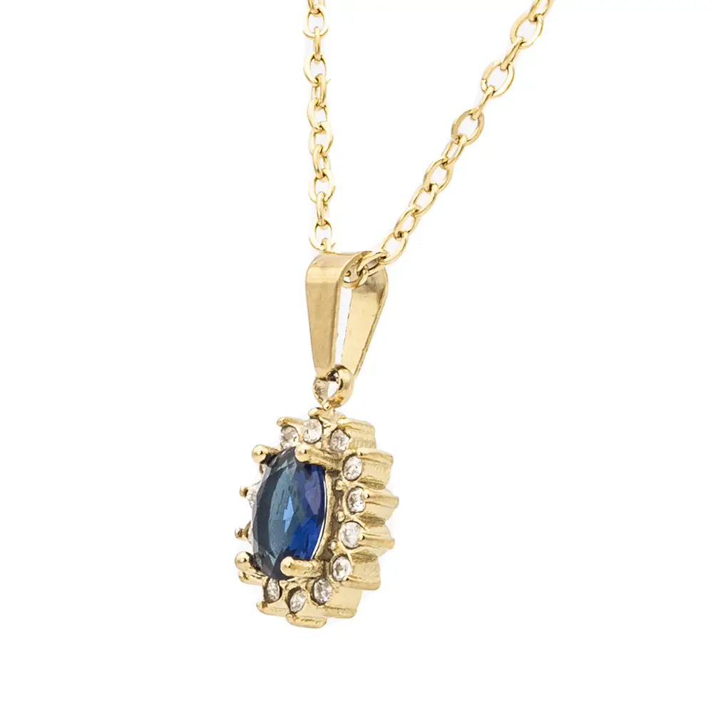 Collana Gemma Blu Gold