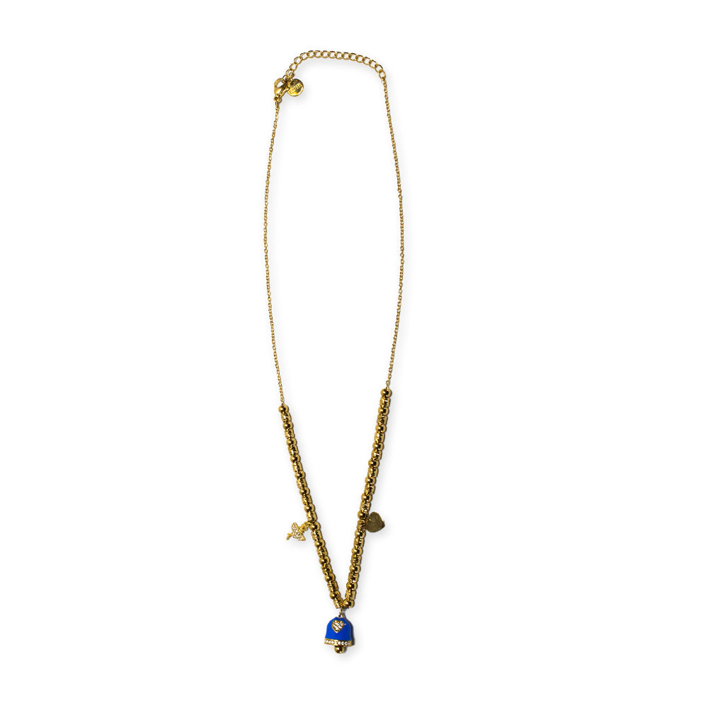 Collana Gold Campana Blu