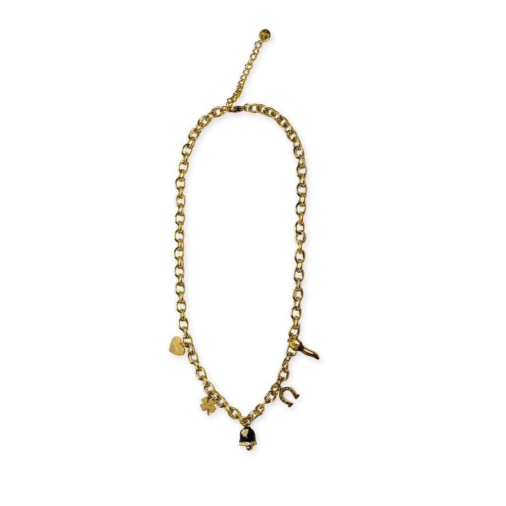 Collana Gold Campana Nera e Charmes - collana