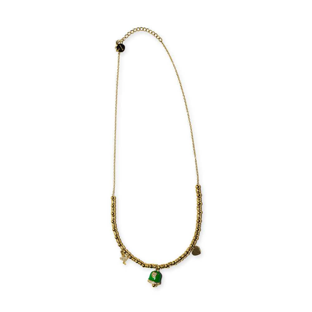 Collana Gold Campana Verde