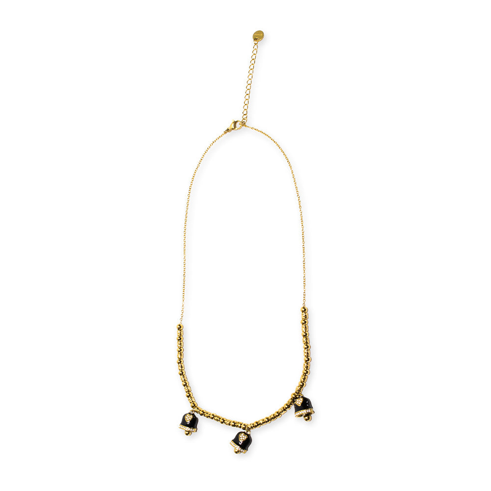Collana Gold Campane Nere - collana