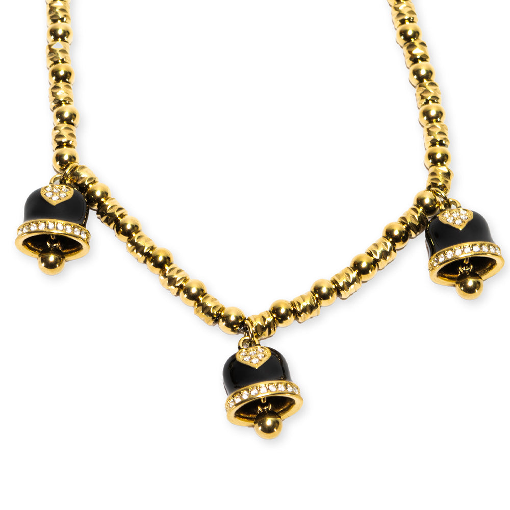 Collana Gold Campane Nere - collana
