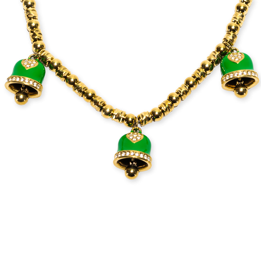 Collana Gold Campane Verdi - collana