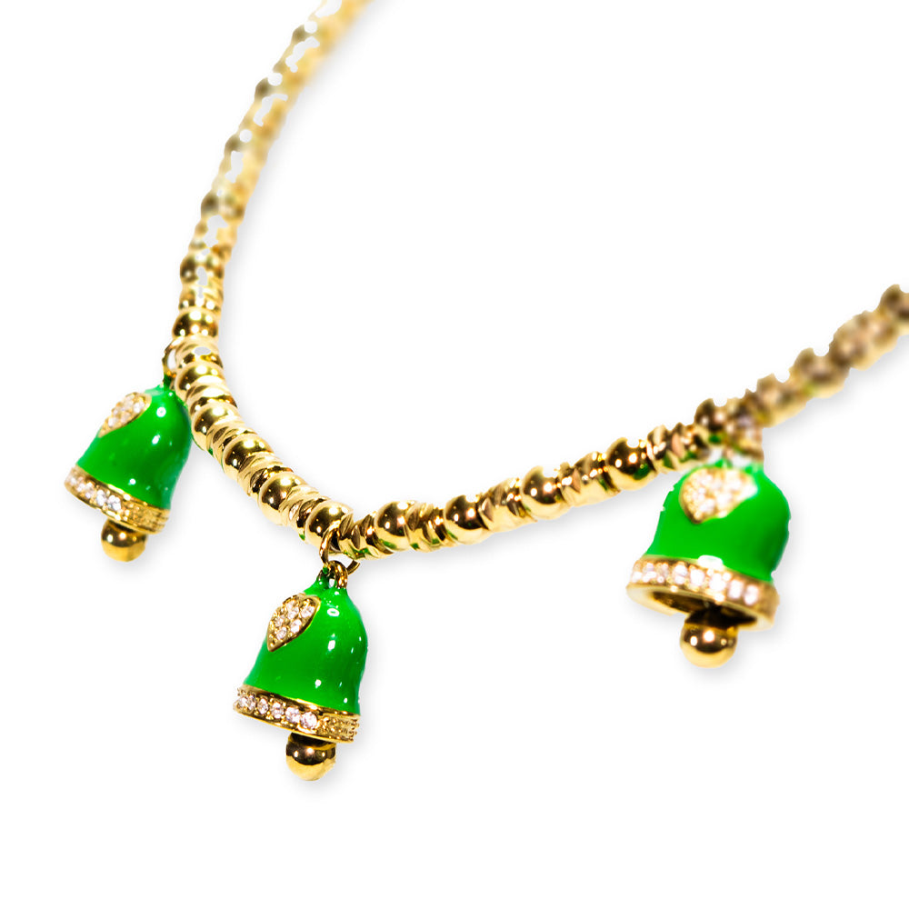 Collana Gold Campane Verdi - collana