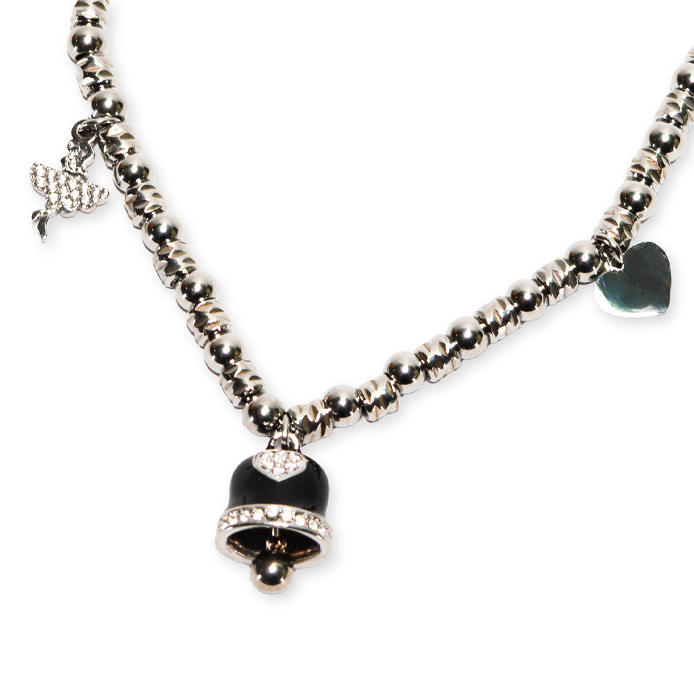 Collana Silver Campana Nera