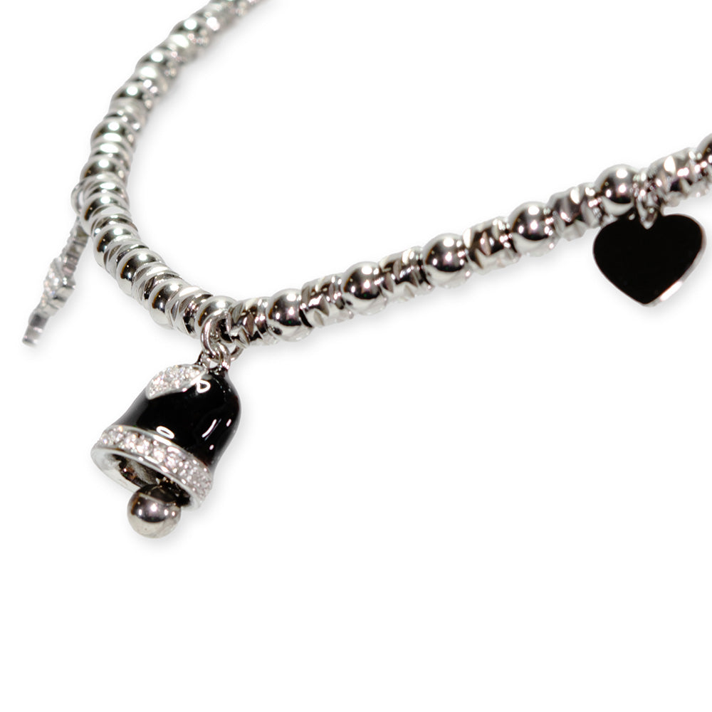 Collana Silver Campana Nera