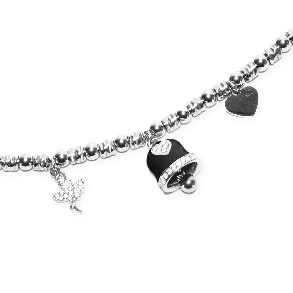 Collana Silver Campana Nera
