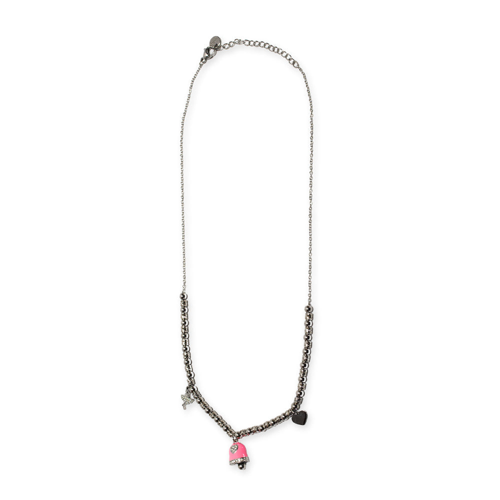 Collana Silver Campana Rosa - collana