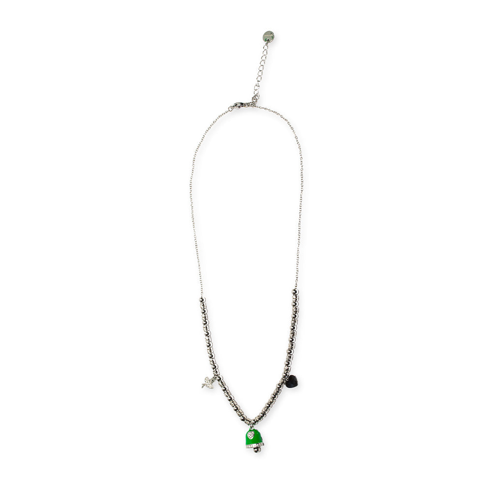 Collana Silver Campana Verde - collana