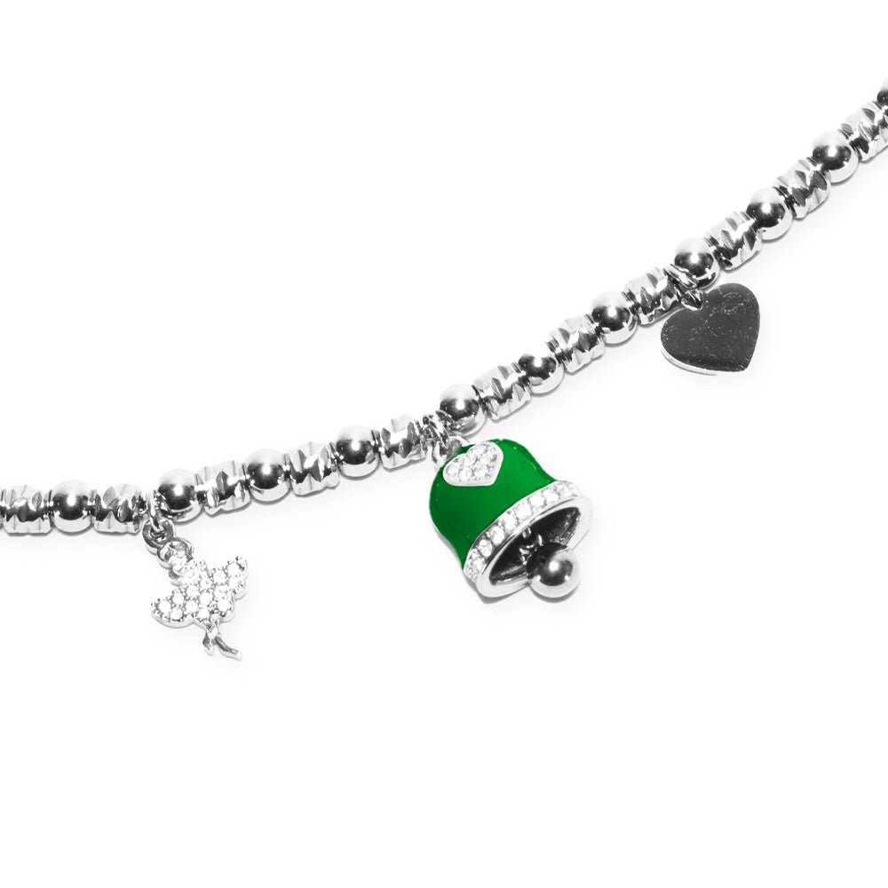 Collana Silver Campana Verde - collana