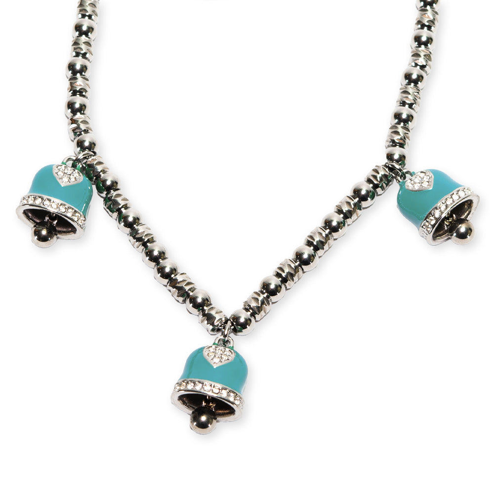 Collana Silver Campane Azzurre - collana