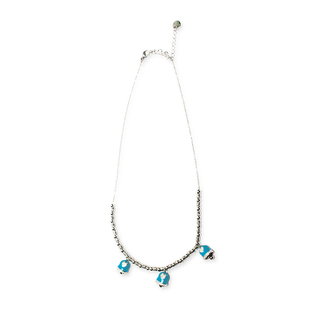 Collana Silver Campane Azzurre - collana