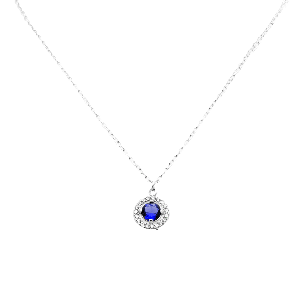 Collana Silver Gemma Blu - collana