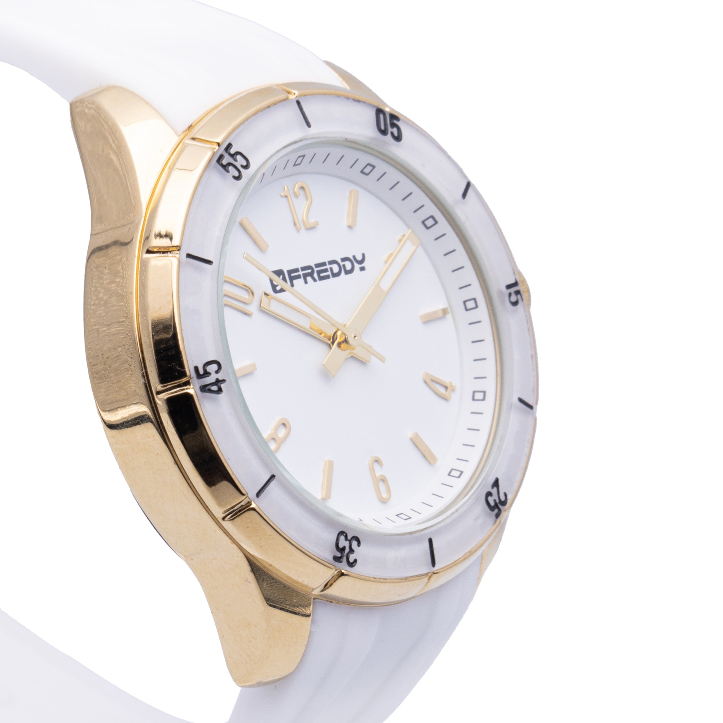 Freddy Challenge Bianco e Gold - orologio