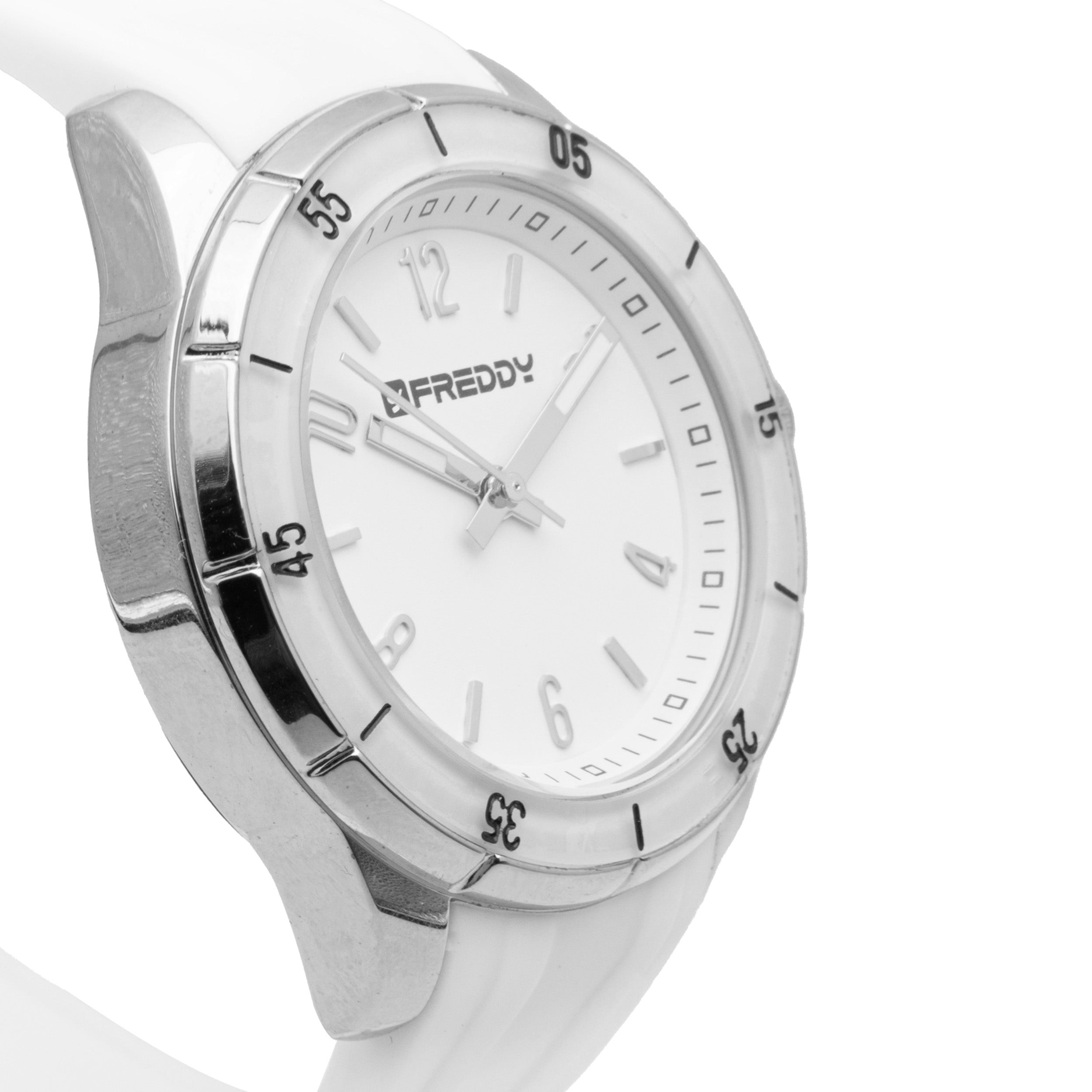 Freddy Challenge Bianco e Silver - orologio