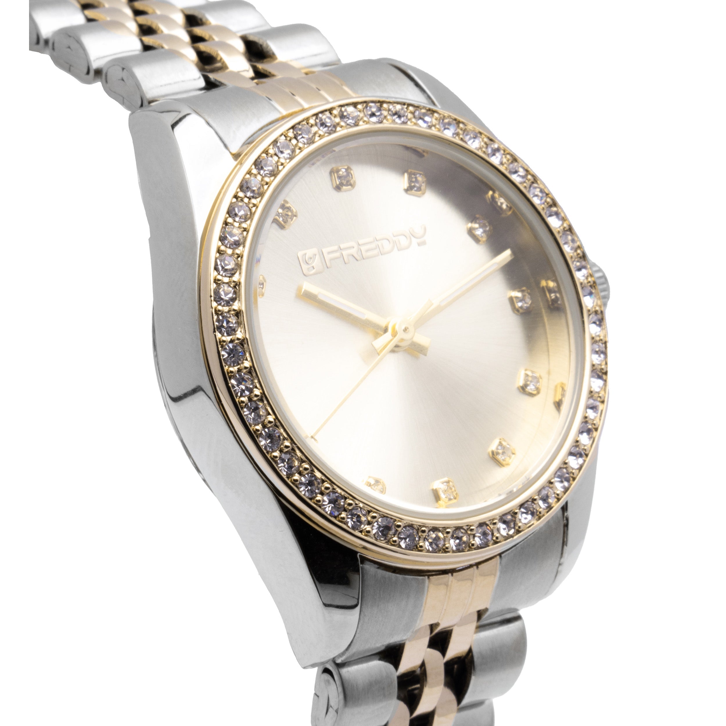 Freddy Joy Bicolore e Gold con Gemme - orologio