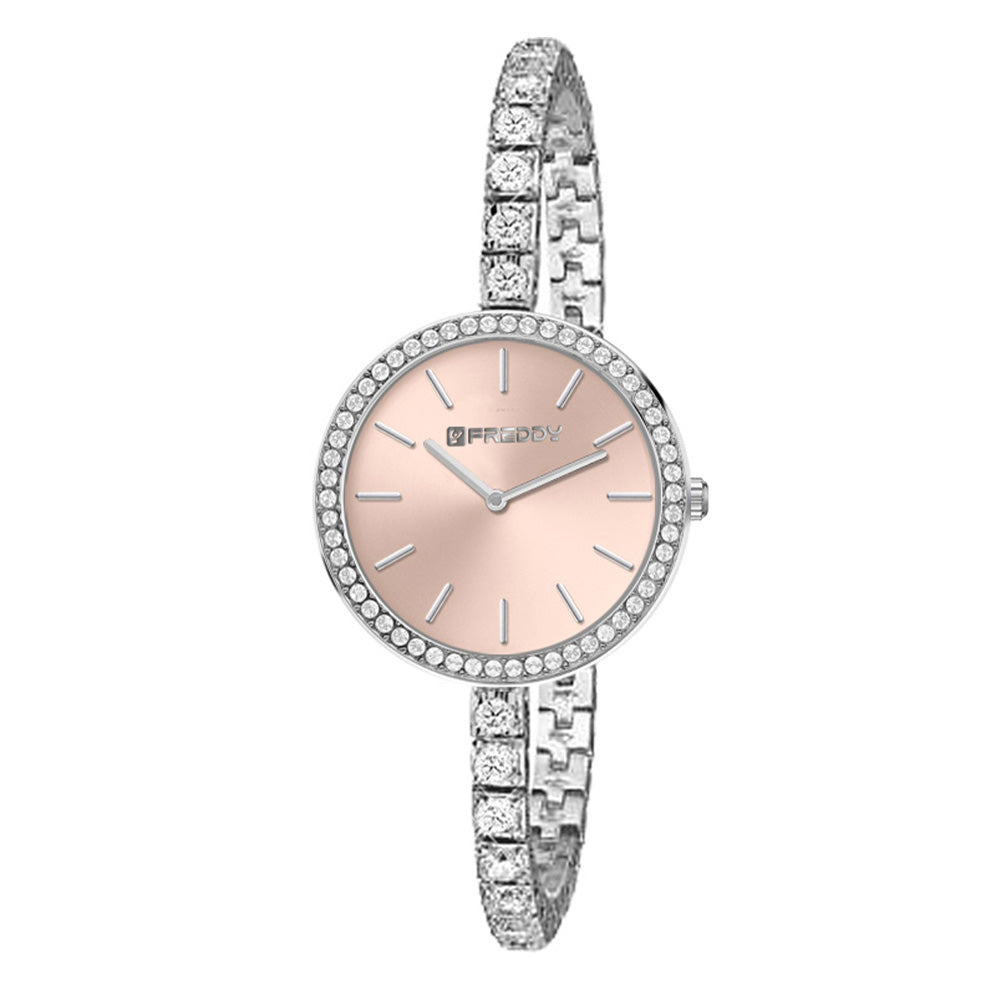 Freddy Miroir Silver e Rosa - orologio