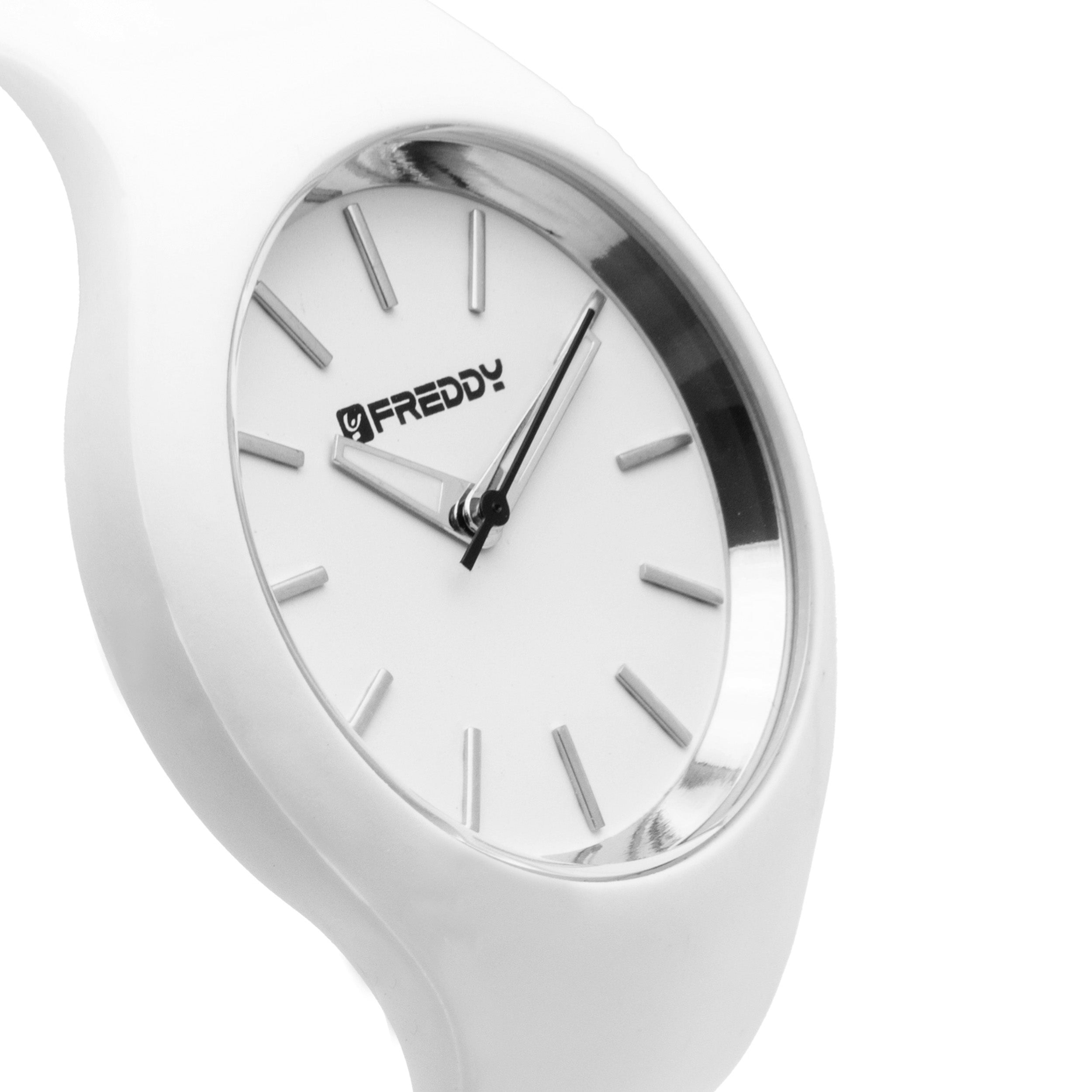 Freddy Rhythm Bianco e Silver - orologio