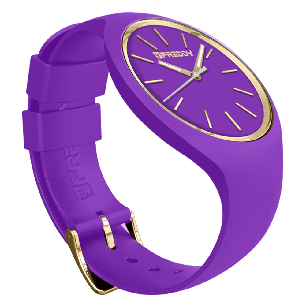 Orologio da Donna Ursula Viola con Cinturino in Pelle