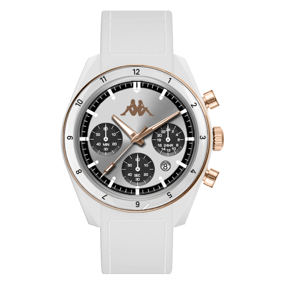 Kappa Rush Ceramica Bianco e Oro orologio