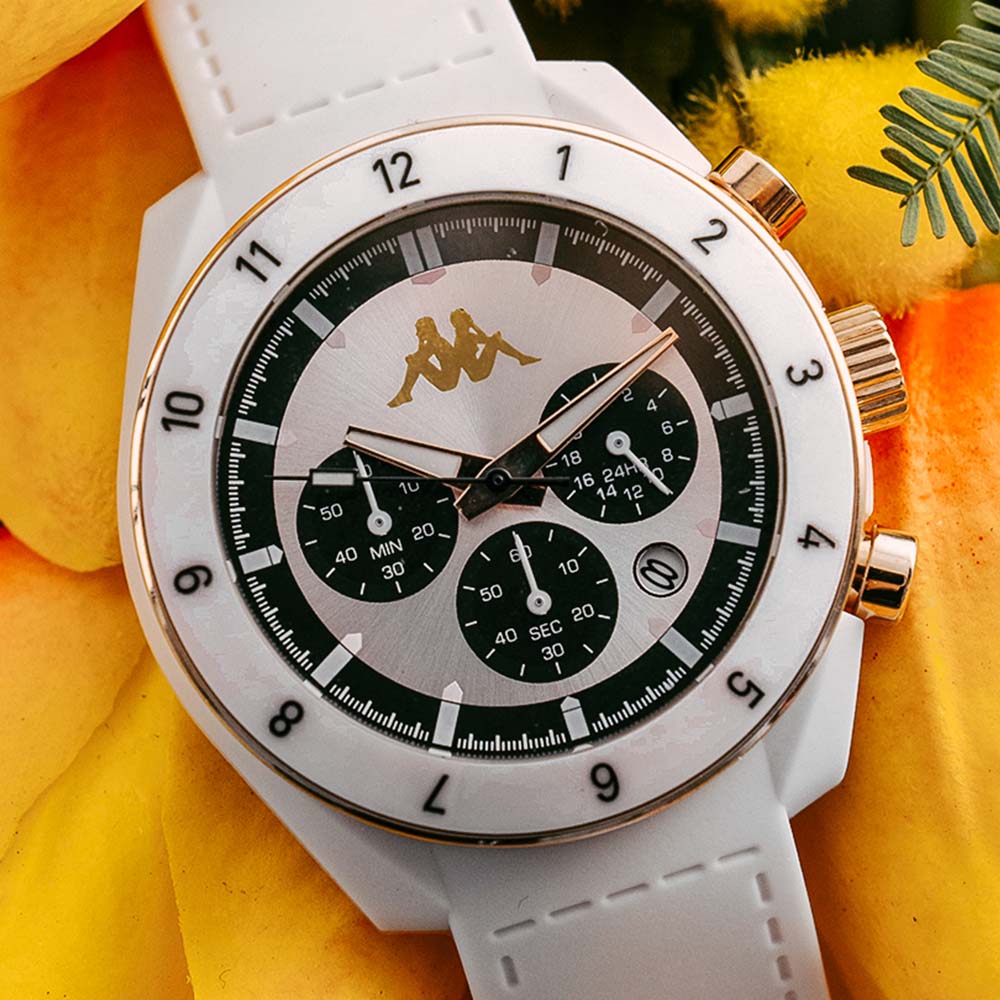 Kappa Rush Ceramica Bianco e Oro - 36 mm - orologio