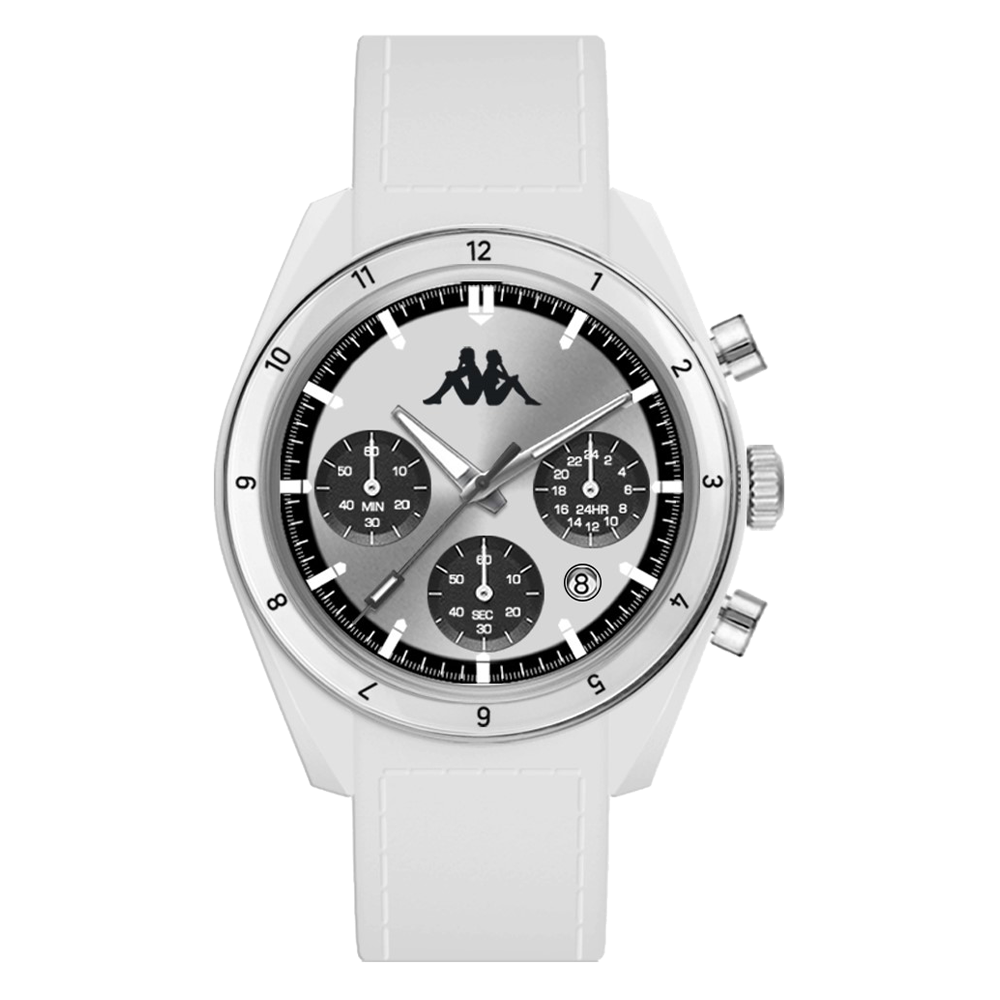 Kappa Rush Ceramica Bianco e Silver orologio