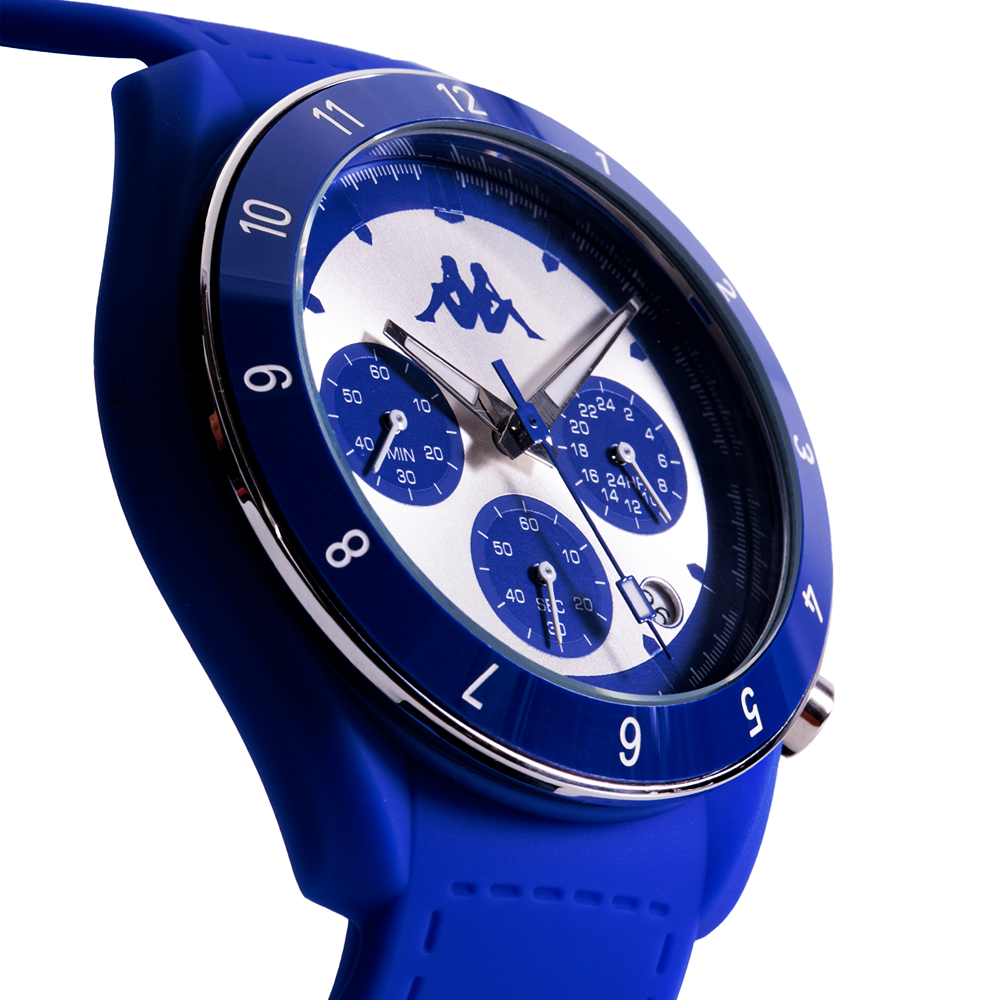 Kappa Rush Ceramica Blu e Silver orologio