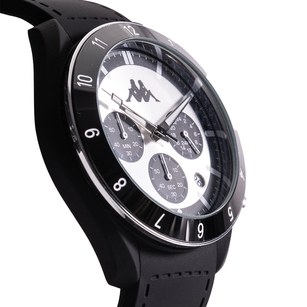 Kappa Rush Ceramica Nero e Silver orologio