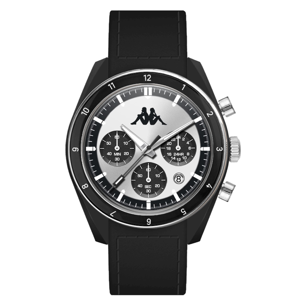 Kappa Rush Ceramica Nero e Silver orologio