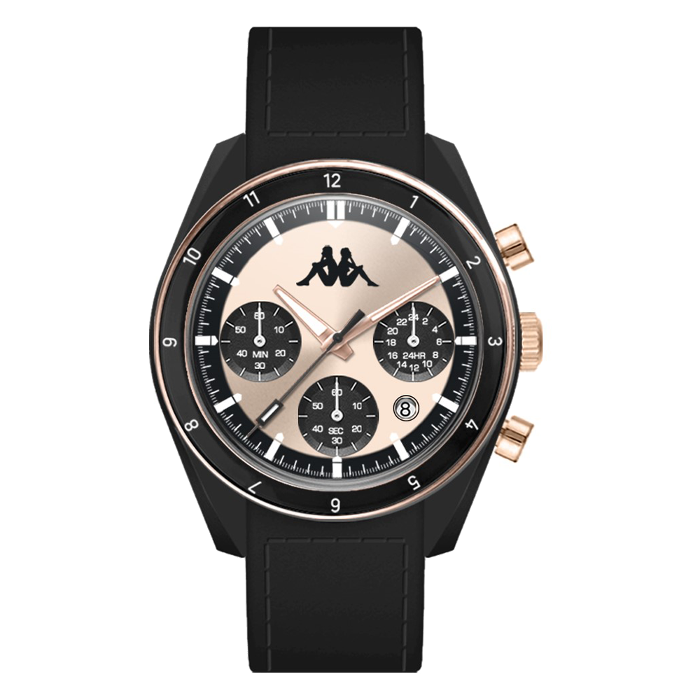 Kappa Rush Ceramica Nero e Oro orologio