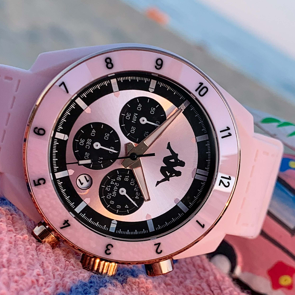 Kappa Rush Ceramica Rosa e Oro orologio