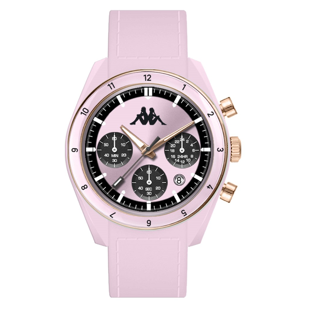 Kappa Rush Ceramica Rosa e Oro orologio