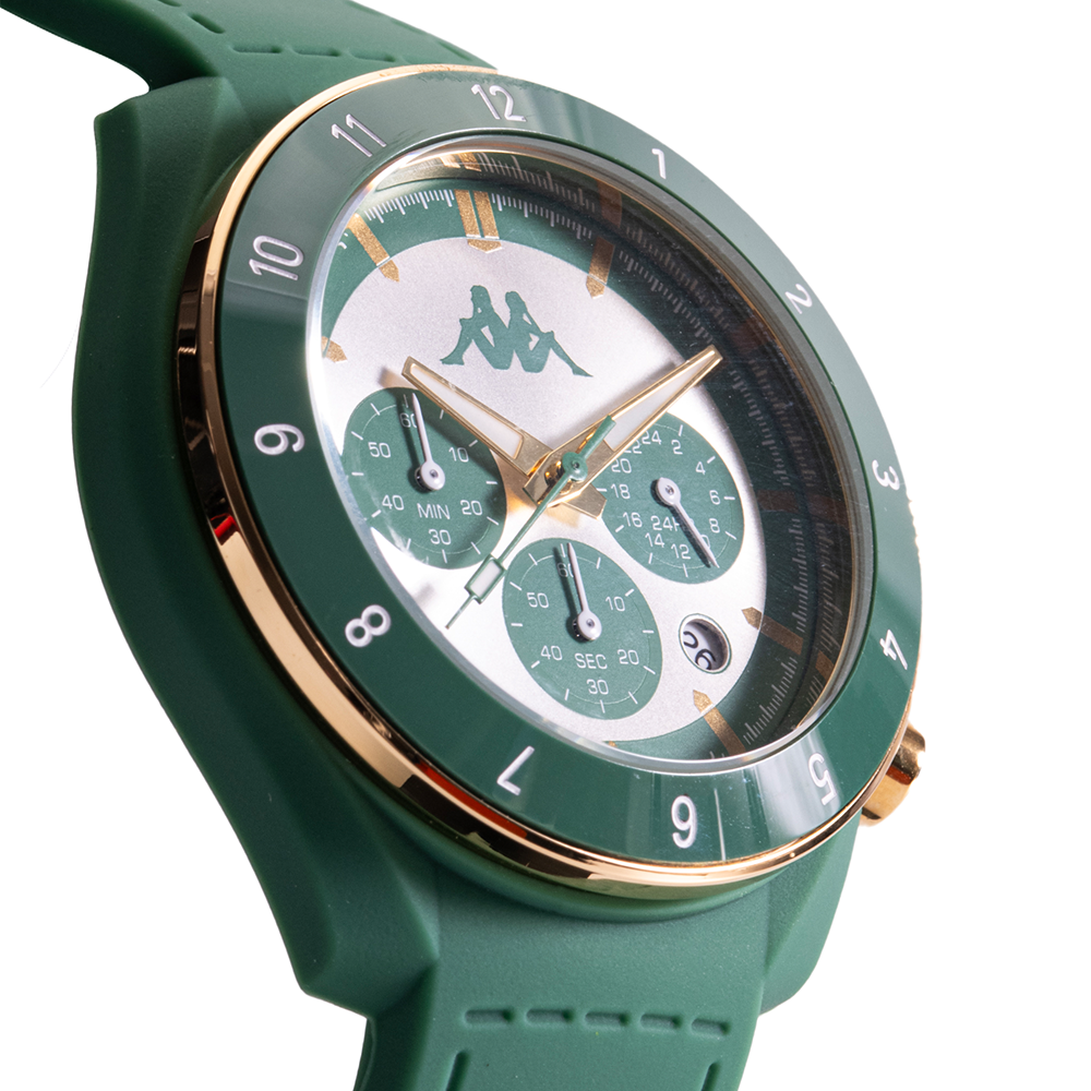 Kappa Rush Ceramica Verde e Oro orologio