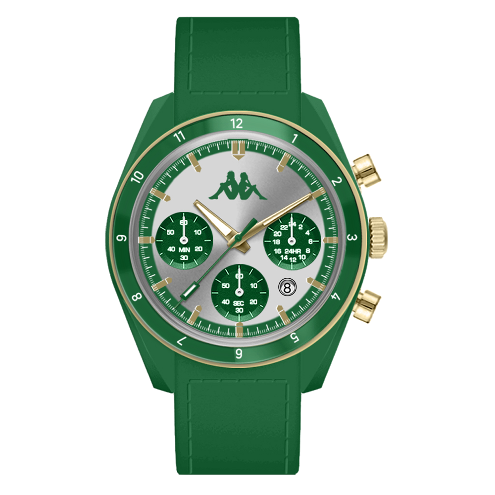 Kappa Rush Ceramica Verde e Oro orologio