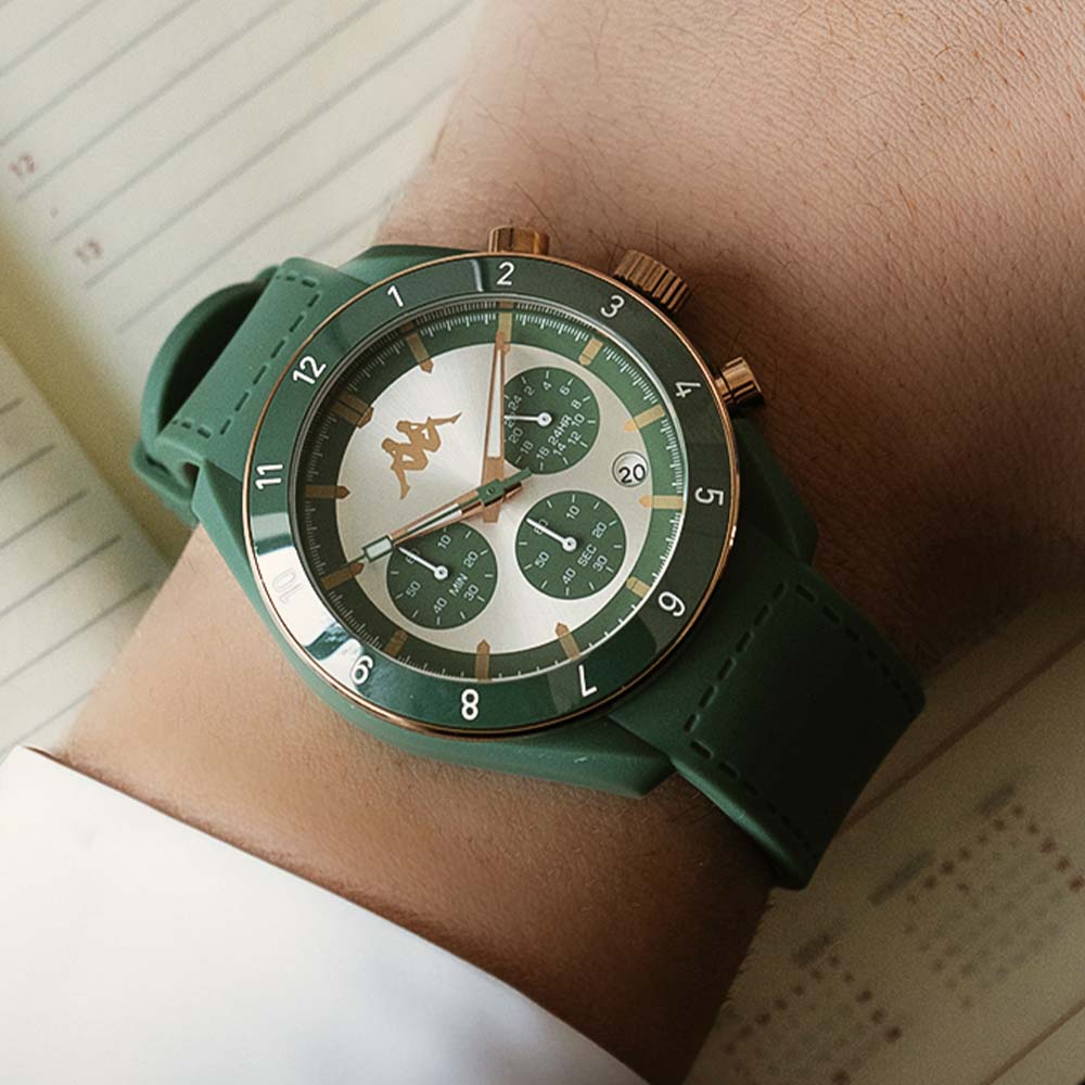 Kappa Rush Ceramica Verde e Oro - 45 mm - orologio