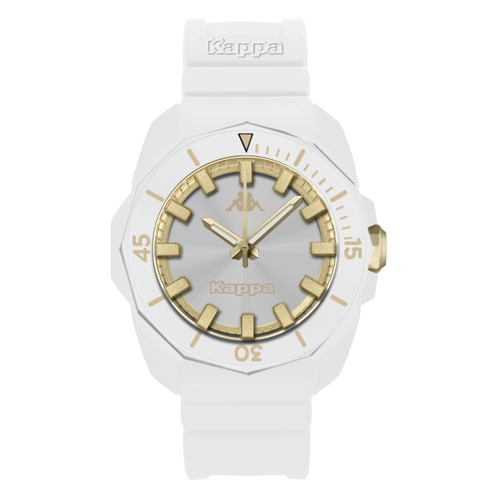 Kappa Strong Bianco e Oro orologio