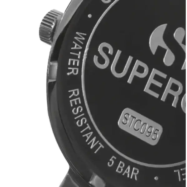 Quadrante dell'orologio nero.