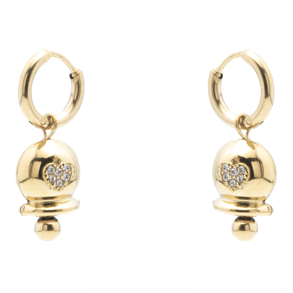 Orecchini Campana e Gemme Gold - orecchini
