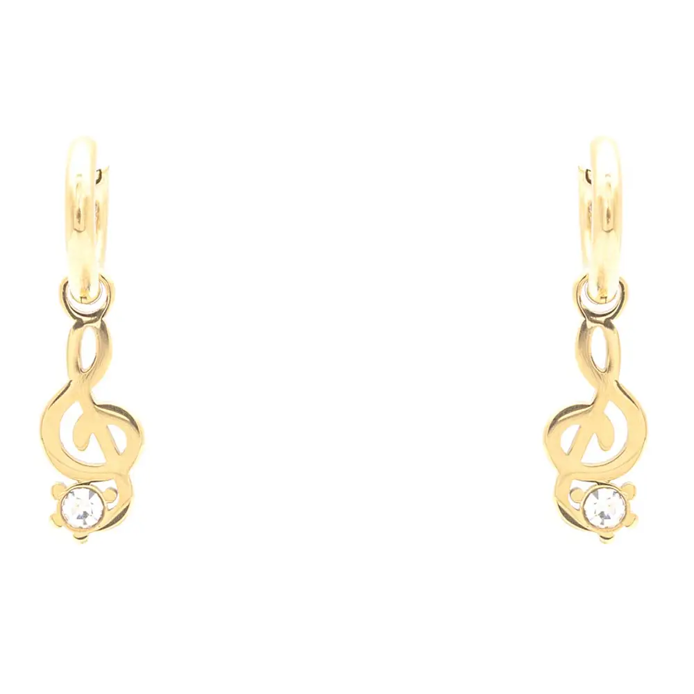 Orecchini Chiave di Violino Gold