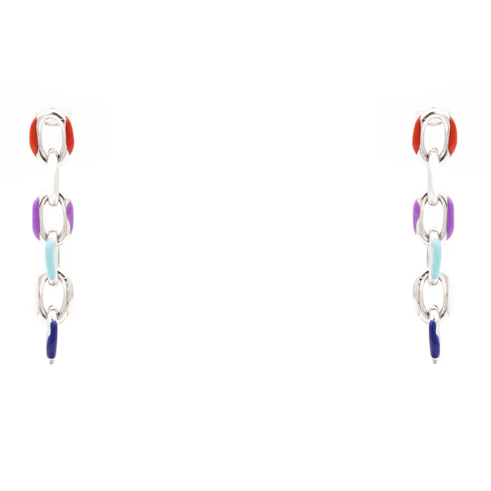Orecchini Rainbow Silver