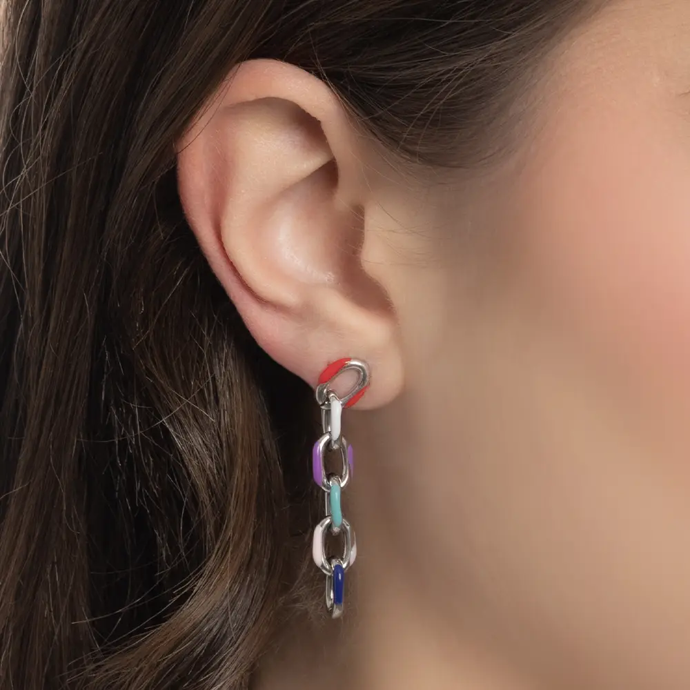 Orecchini Rainbow Silver