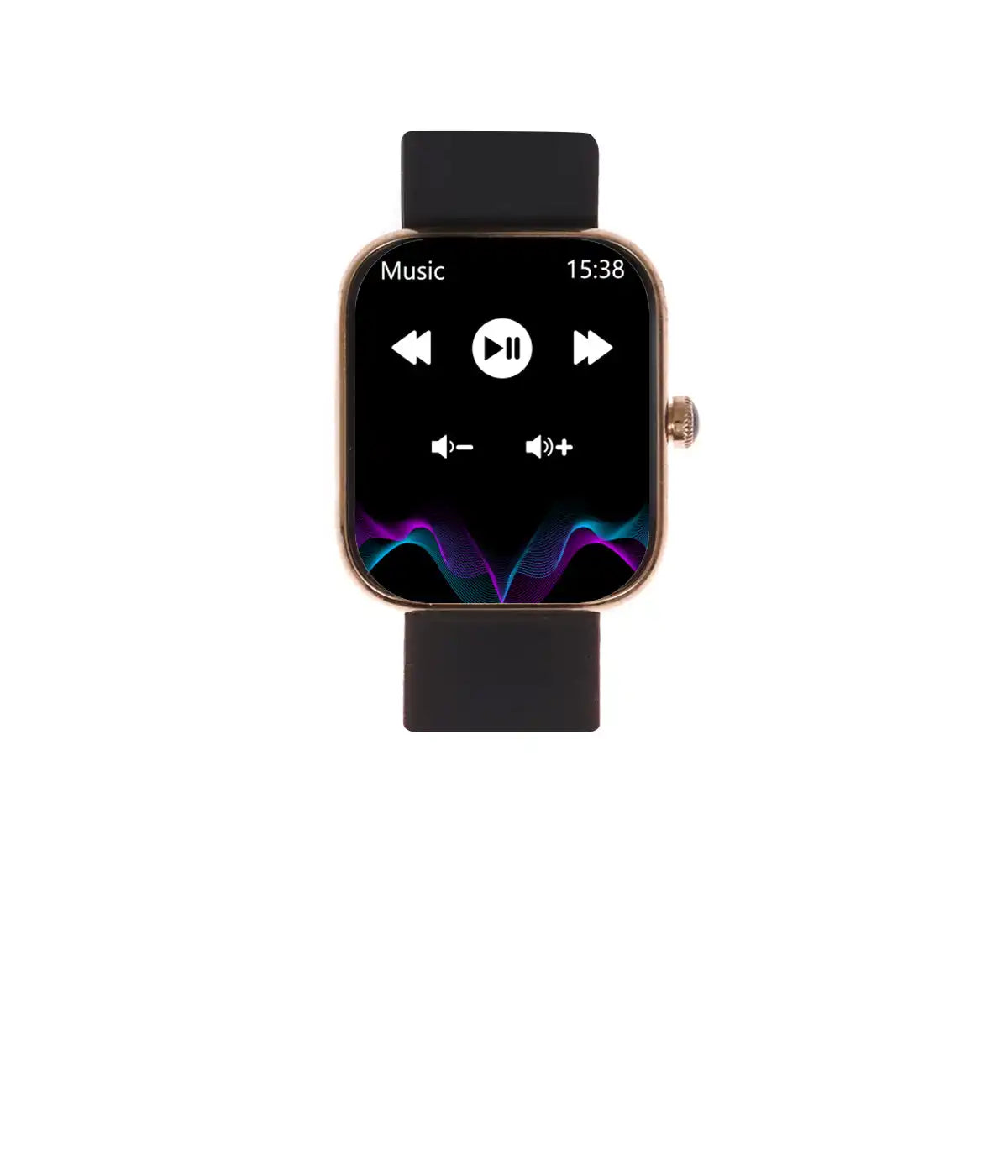 Smartwatch con interfaccia per lettore musicale.