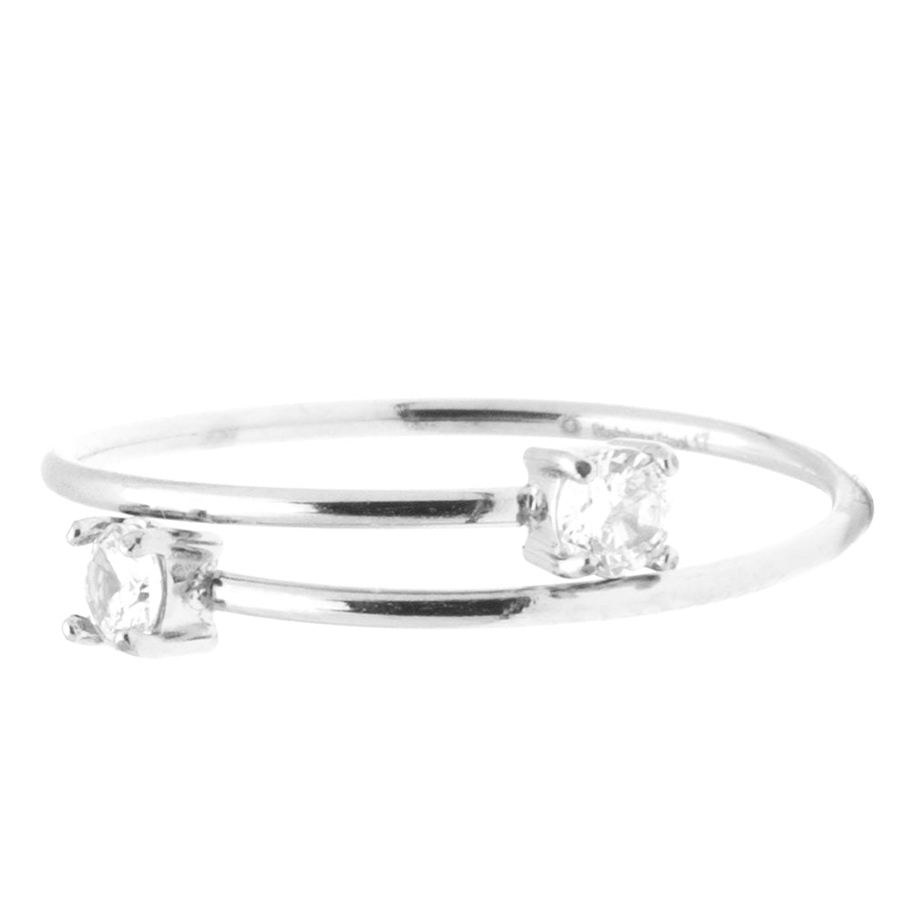 Anello Silver Coppia Gemme
