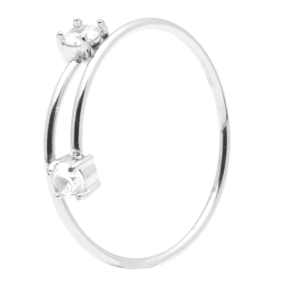 Anello Silver Coppia Gemme