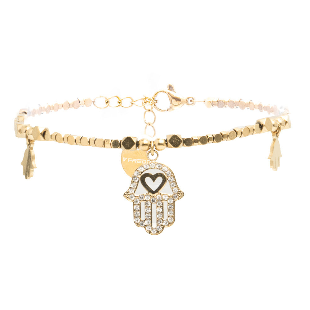 Bracciale con Mano di Fatima Gold - Bracciale