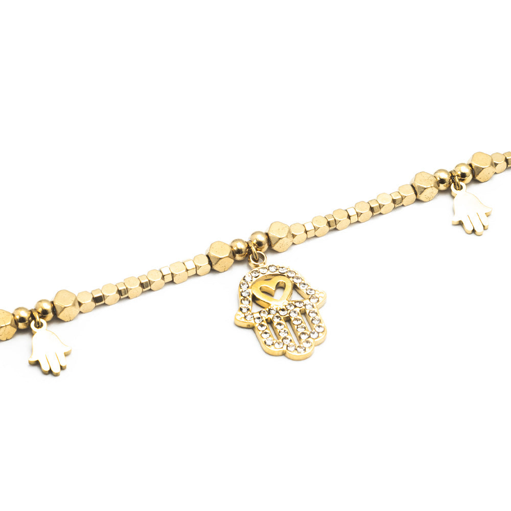 Bracciale con Mano di Fatima Gold - Bracciale